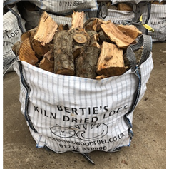Kiln Dried Apple Logs in a Bulk Bag (1 x 0.5m³)