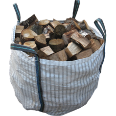Kiln Dried Apple Log CHUNKS in a Bulk Bag (1 x 0.5m³)