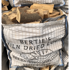 Kiln Dried Ash Logs in a Bulk Bag (1 x 0.5m³)