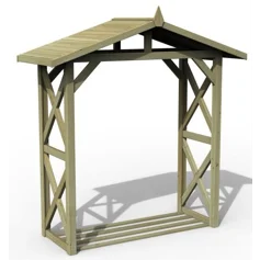 Large Apex Log Store delivered as a Flat-Pack