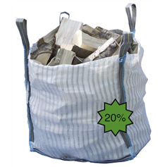 Kiln Dried Hardwood GRANNY Logs in a Bulk Bag (1 x 0.5m³)