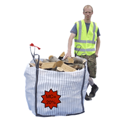 Kiln Dried Stove Logs in a Bulk Bag (1 x 0.5m³)