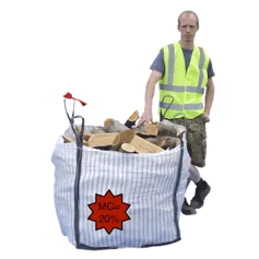 Kiln Dried Stove Logs in a Bulk Bag (1 x 0.5m³)
